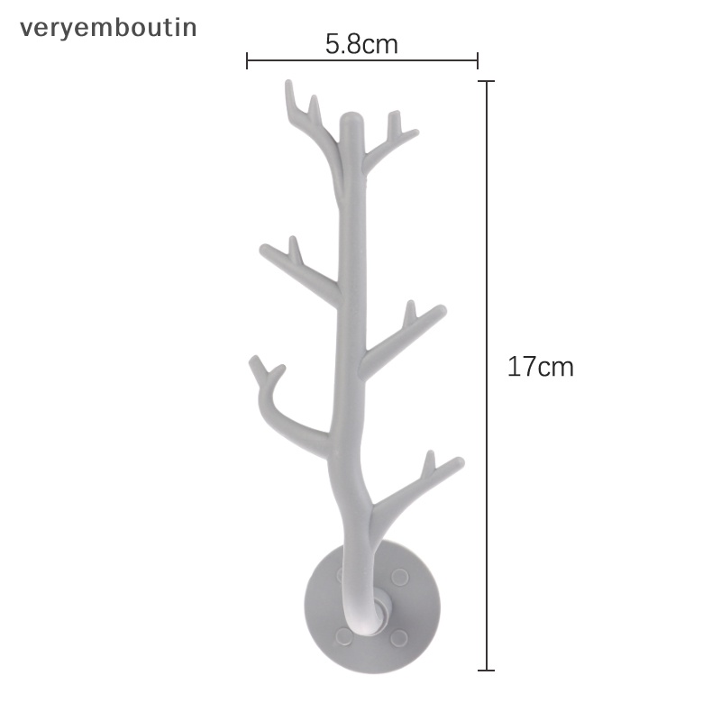 1 Móc Treo Đồ Gắn Tường Hình Cành Cây Phong Cách Nhật Bản