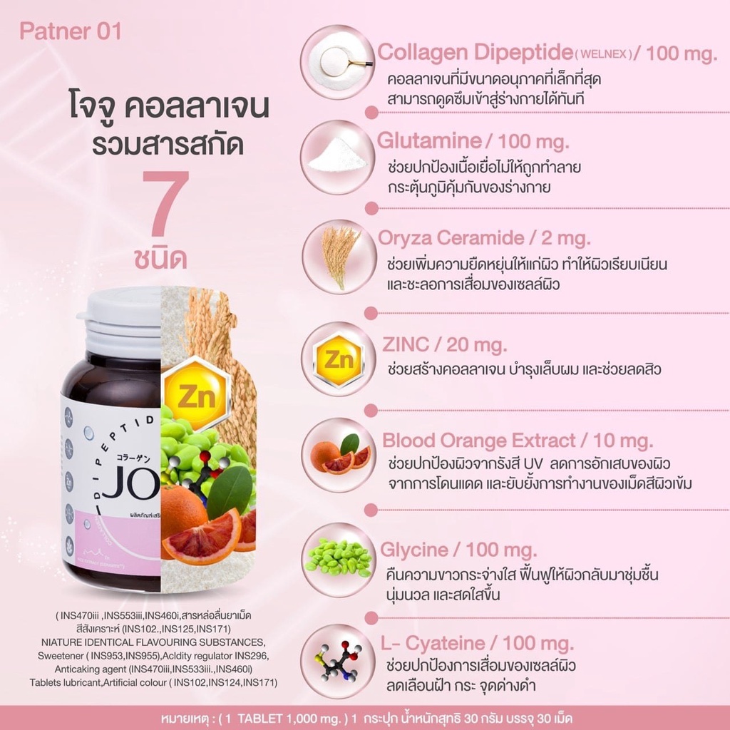 Bổ xung JOJU Depeptide WellnexTM Collagen khắc phục mụn, giảm thâm nám trắng da Thái Lan