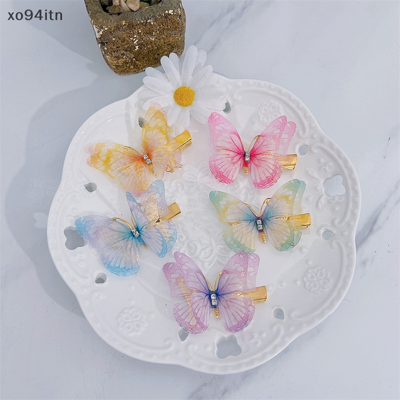 Kẹp Tóc Hình Bướm 3D Dễ Thương Cho Bé Gái