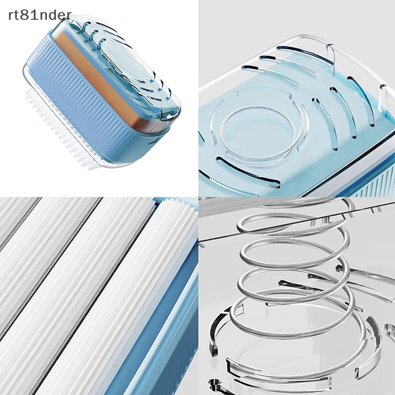Rt Hộp Đựng Xà Phòng Dạng Lăn + Lỗ Thoát Nước Tiện Dụng Mang Theo Du Lịch