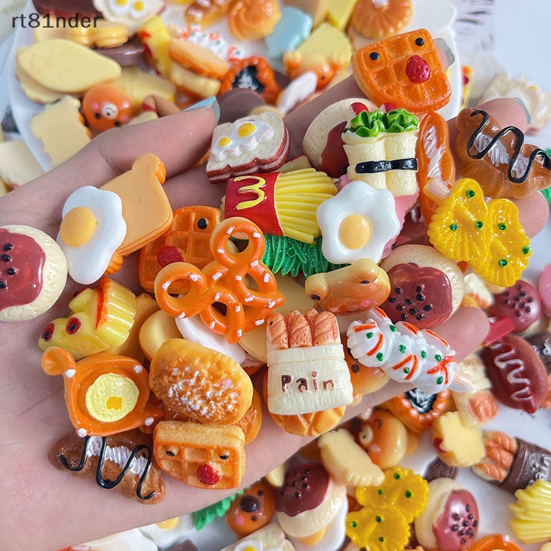 Rt Bộ 5 Phụ Kiện Trang Sức / Điện Thoại Hình Lọ Nhỏ Bằng Nhựa Resin DIY