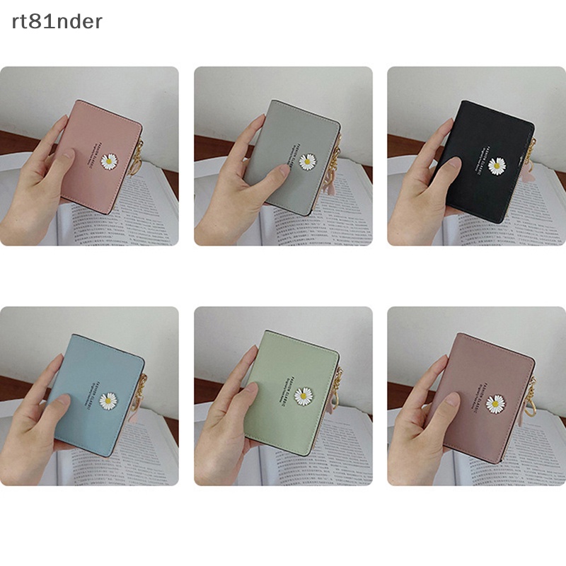 Ví Ngắn Bằng Da PU Có Khóa Kéo Đơn Giản Thời Trang Dành Cho Nữ