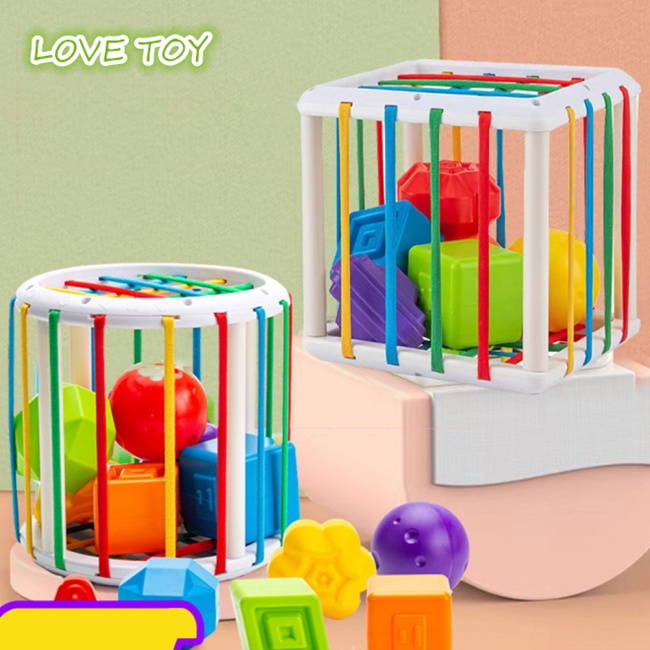 Đồ Chơi Khối Lập Phương Nhiều Màu Sắc Rèn Luyện Trí Não Cho Bé