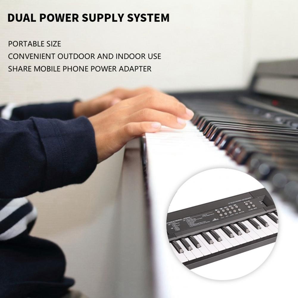 Bàn Phím Điện 37 Đàn Piano Nhạc Cụ Đồ Chơi Cho Trẻ Em Chức Năng Ghi Âm Micro AKOASM