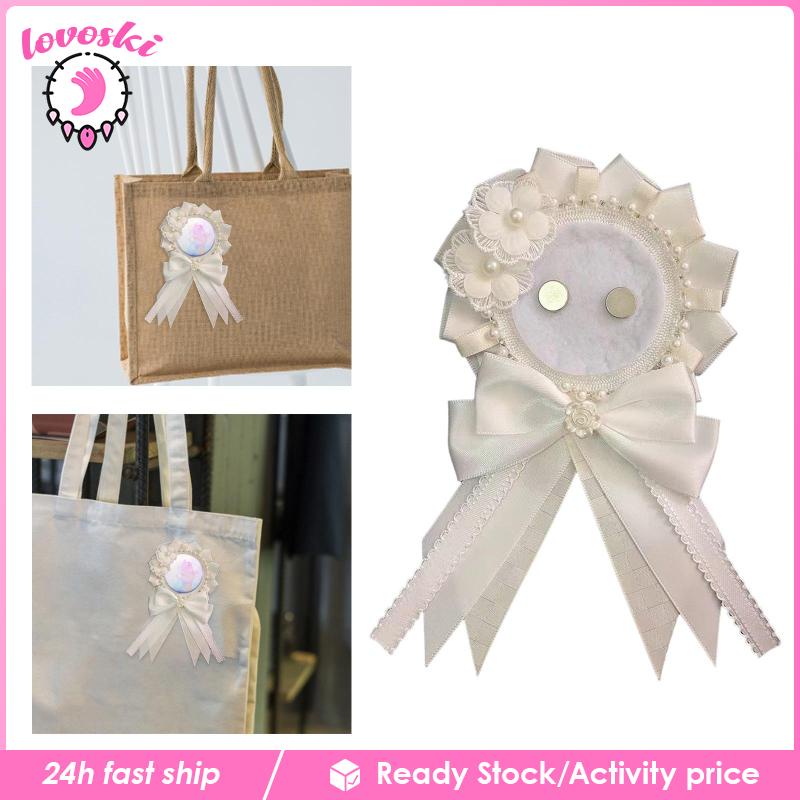 [Lovoski] Giá Đỡ Huy Hiệu Anime Màu Trơn Đa Năng Phong Cách Retro Cho Mũ / Đầm DIY