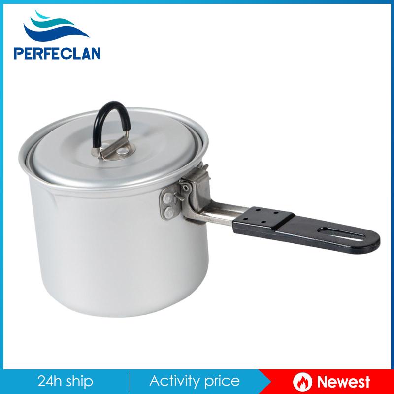 Nồi Nấu Cà Phê Có Nắp Và Tay Cầm Có Thể Gấp Gọn Dùng Khi Đi Câu Cá / Du Lịch / Leo Nú