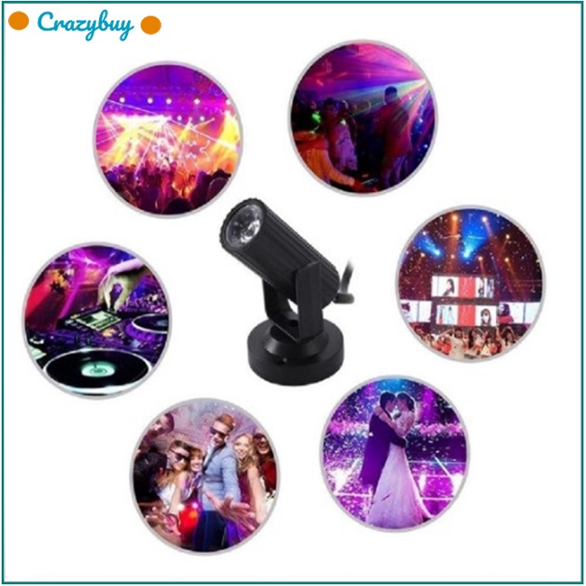 Cr Đèn Led Sân Khấu Rgbw 1w Xoay 360 Độ Mềm Mại Ổn Định Tiện Dụng Cho Quán Bar Disco