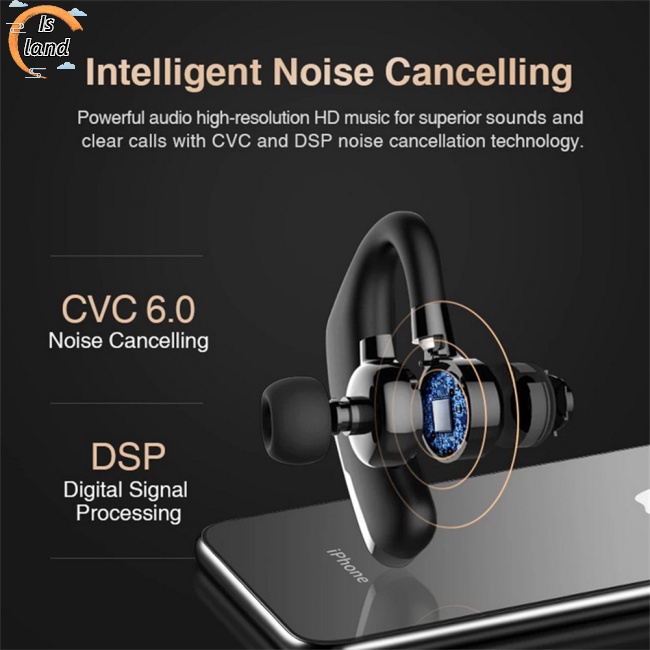 Tai Nghe Bluetooth Không Dây V9 Pro Móc Vành Tai Có Màn Hình Led Hiển Thị Thông Minh