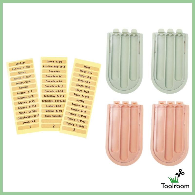 Hộp Đựng 4 Cuộn Chỉ Thêu Ba Ngăn Tiện Dụng Khi Đi Du Lịch