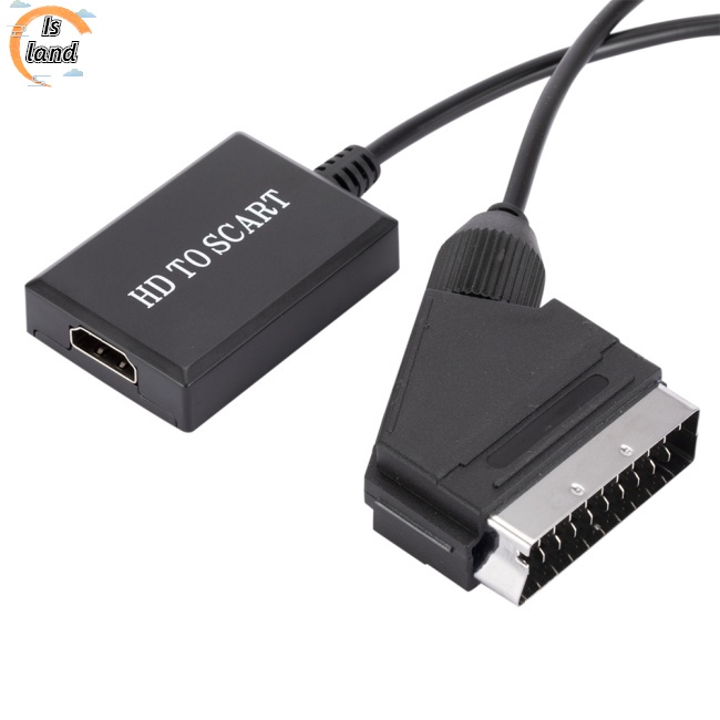 Đầu Chuyển Đổi Âm Thanh / Video Hd 1080p Hdmi Sang Scart Cho Crt Tv Vhs