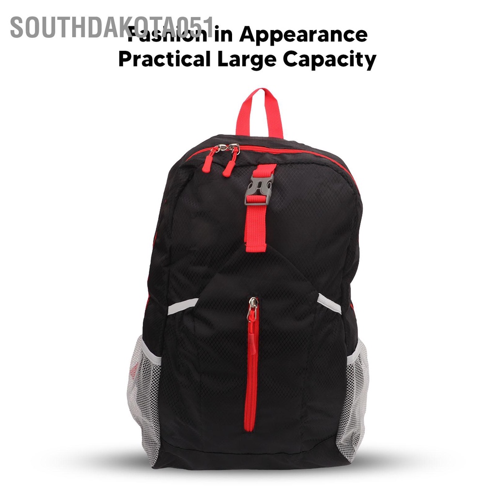 Southdakota051 Ba lô đựng máy tính xách tay ngoài trời có thể gập lại Dung lượng lớn Túi dã ngoại di động cho bữa tiệc cắm trại trên bãi biển