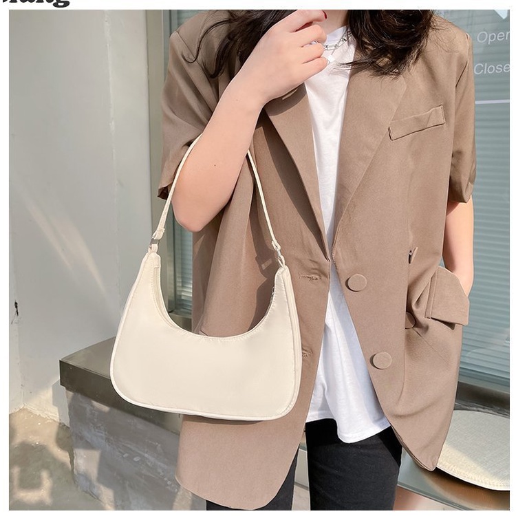 Túi đeo chéo vai AOLANG bằng nylon màu trơn dành cho nữ