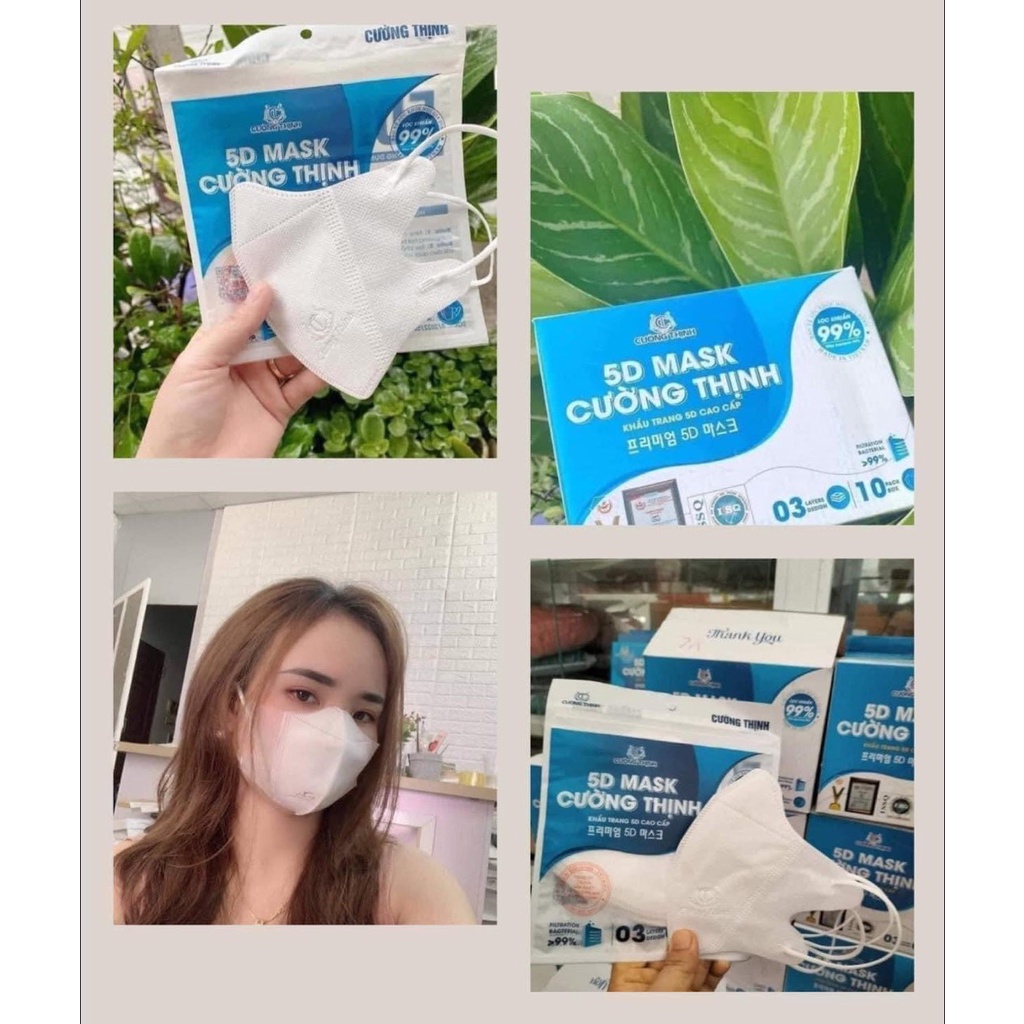 Khẩu trang y tế 5D hộp 100c