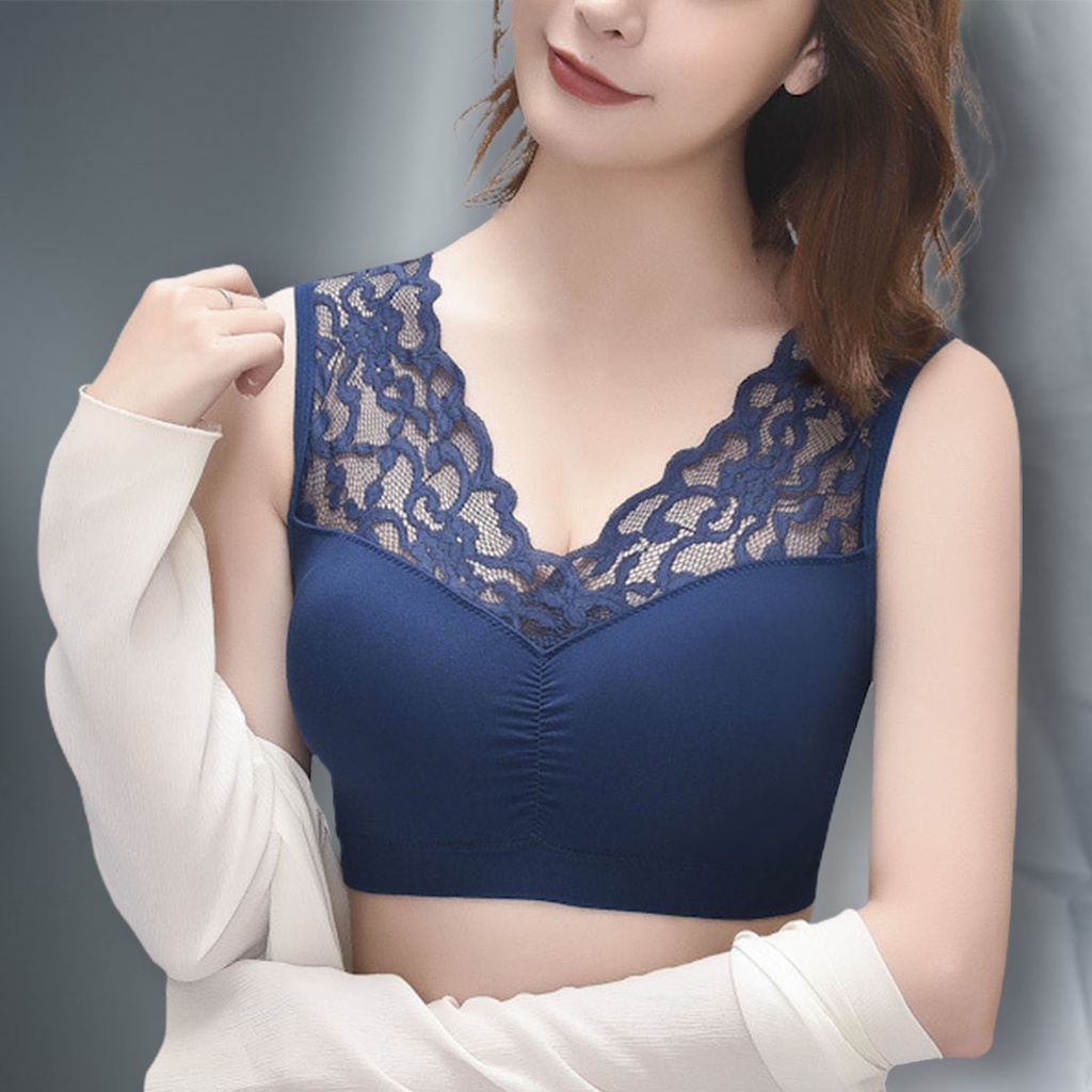 Áo Lót Nâng Ngực Phối Ren Lưng Quyến Rũ Cho Nữ