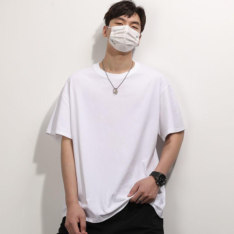 Áo Thun Cotton Ngắn Tay Cổ Tròn Màu Sắc  Đơ n Giản Thời Trang Mùa Hè Cho Nam510