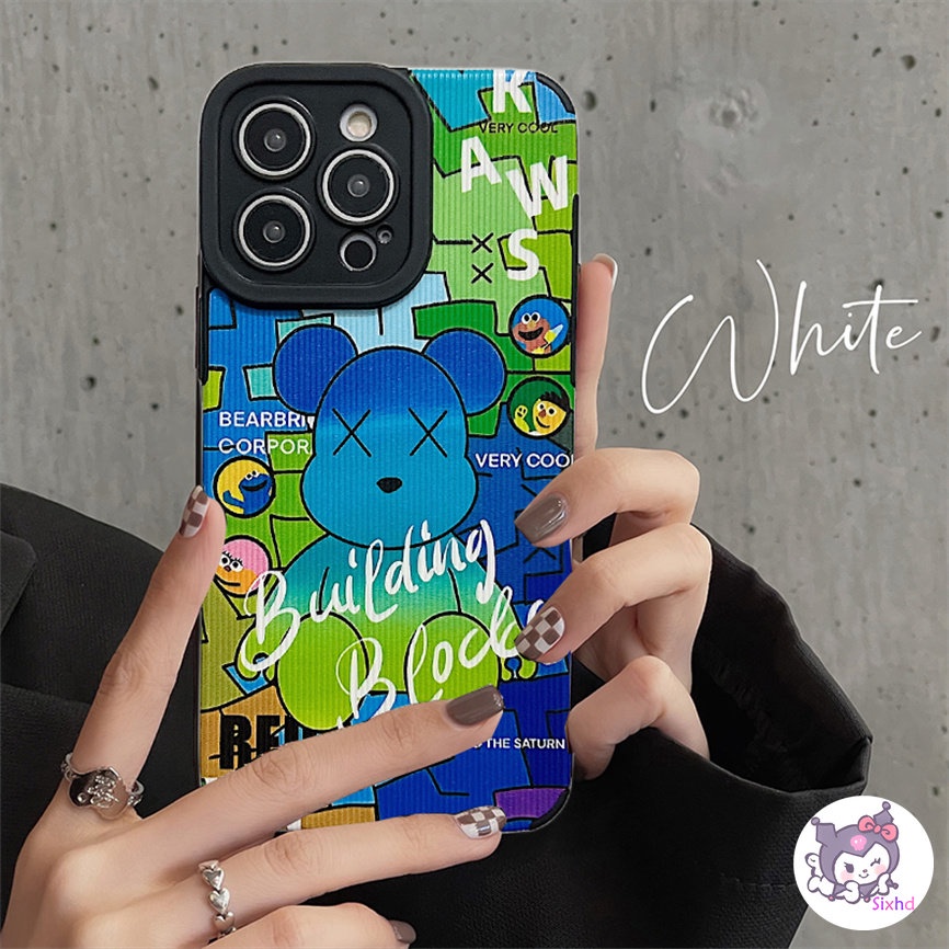 Ốp Điện Thoại Silicon Họa Tiết Chú Gấu Nhiều Màu Dễ Thương Cho iPhone 14 13 12 11 Pro Max SE2020 X Xr Xs Max 8 7 Plus XJJJJ