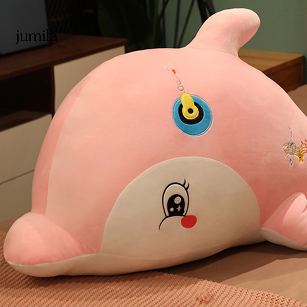 Đồ chơi nhồi bông Hình Cá Heo Hoạt Hình Màu Xanh Dương / Hồng 60cm Làm Quà Tặng Sinh Nhật