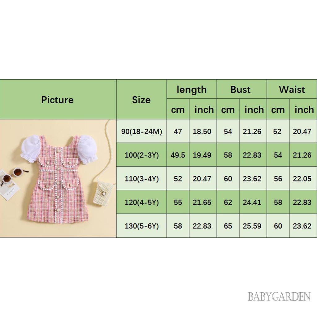 Đầm Mùa Hè Dáng Chữ A Tay Phồng Đính Ngọc Trai Màu Sắc Hỗn Hợp Cho Bé Gái 1-6 Tuổi