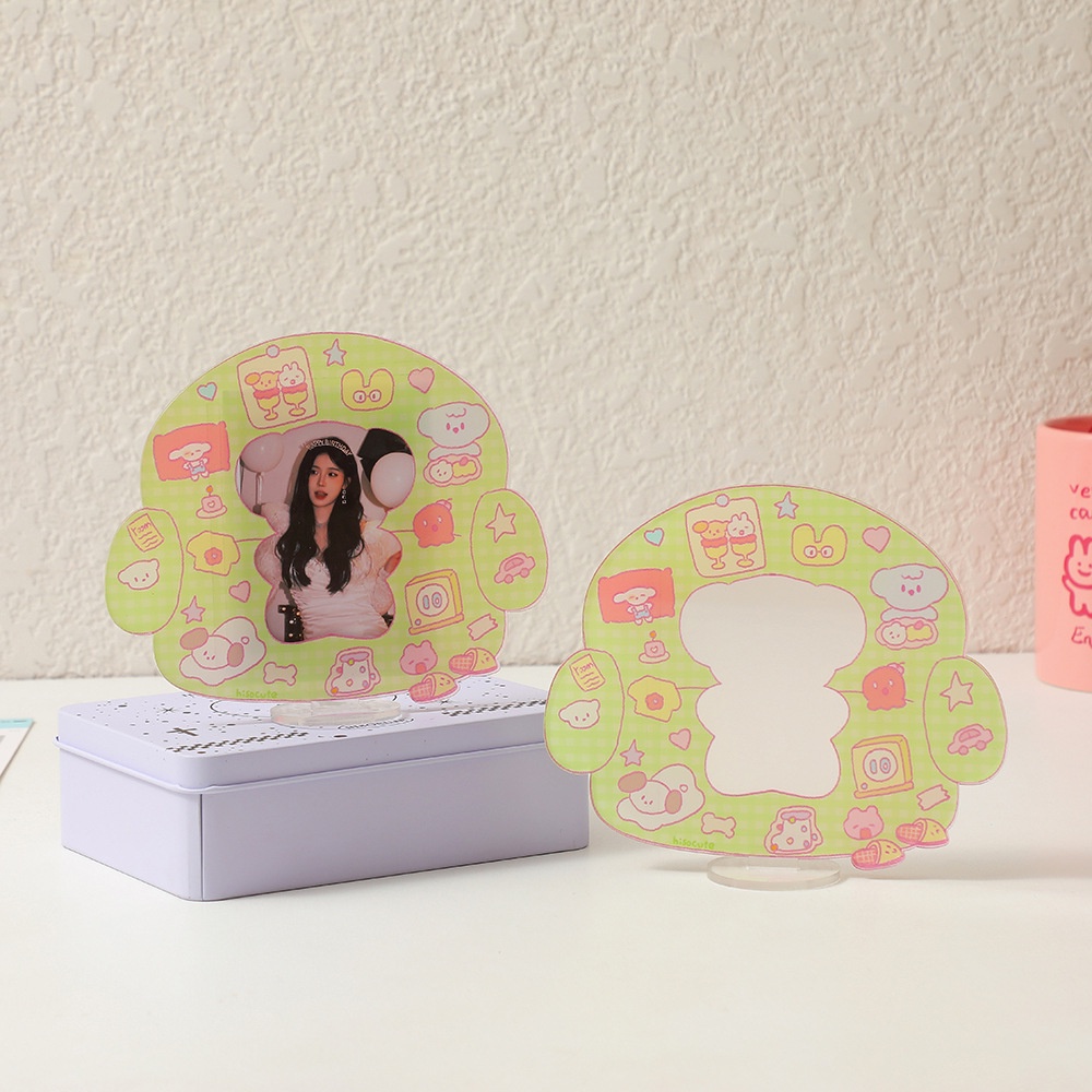 Khung Ảnh Ba Inch Polaroid Để Bàn Trang Trí Hình Cô Gái Bằng Acrylic Kiểu Hàn Quốc