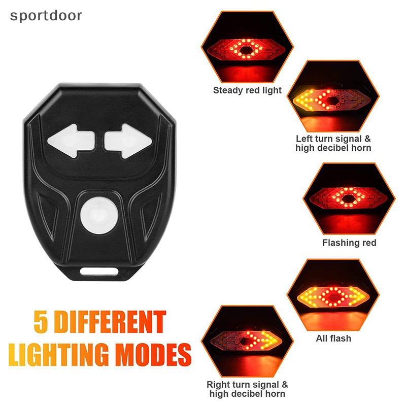 Đèn LED Tín Hiệu Không Dây Thông Minh Gắn Đuôi Xe Đạp