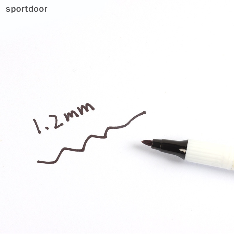 Bút Đánh Dấu Hai Đầu Kháng Nước Chống Mài Mòn Màu Đen / Đỏ / Xanh Dương