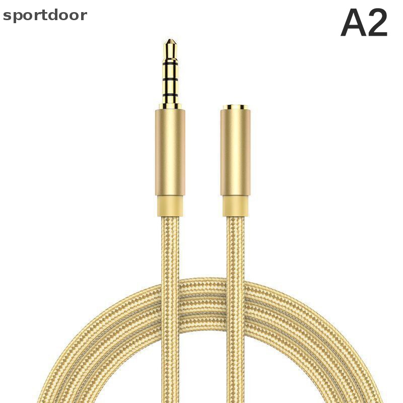 Dây Cáp Nối Dài Tai Nghe 3.5mm Male Sang Female Bằng Hợp Kim Nhôm Nylon