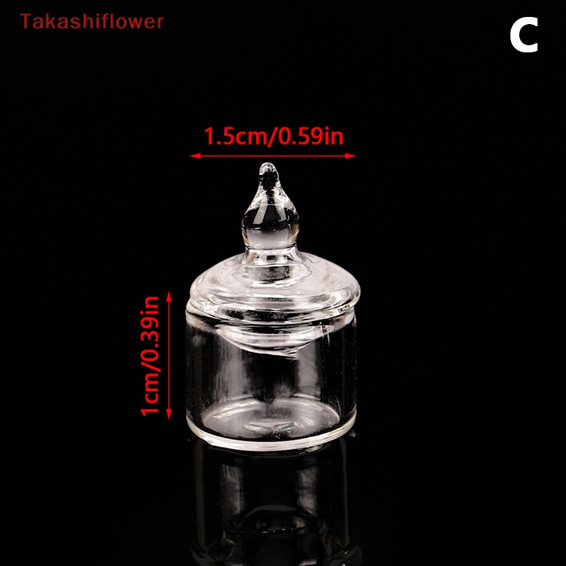 Hũ Thủy Tinh Đựng Hạt Kẹo / Đậu Trang Trí Nhà Búp Bê Tỉ Lệ 1: 12