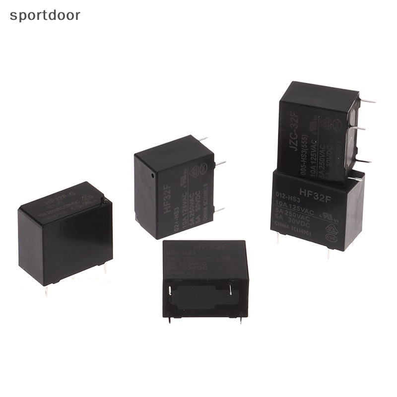 Rơ Le HF32F JZC-32F-005 009 012 024-HS3 4PIN 5A 10A JZC-32F-G-024-HS10A