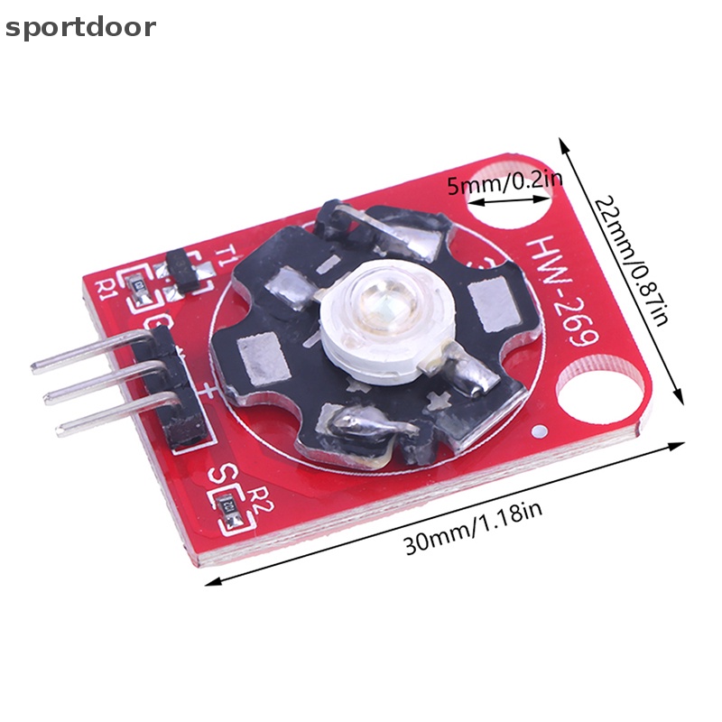 Mô Đun Đèn LED Công Suất Cao 3W Với Khung PCB Tương Thích Arduino STM32 AVR