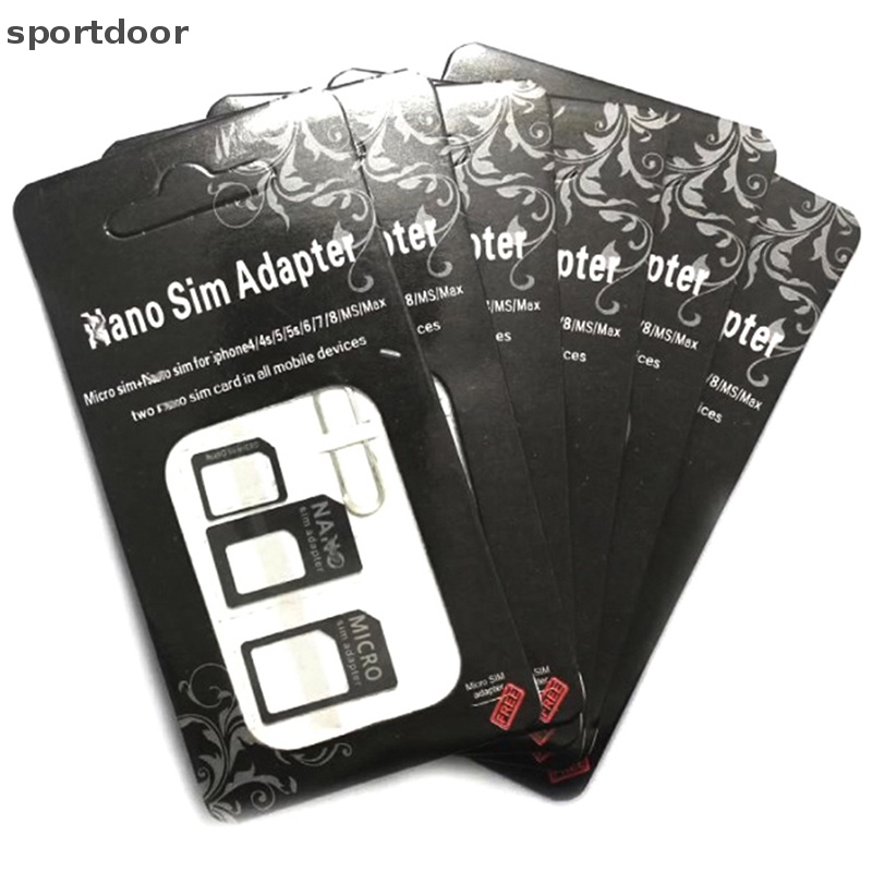 Set 10 Bộ Chuyển Đổi SIM Nano Micro Cho iPhone 6 7 plus 5S Huawei P8 lite P9 Xiaomi Note 4 Pro 3S Mi5 sims