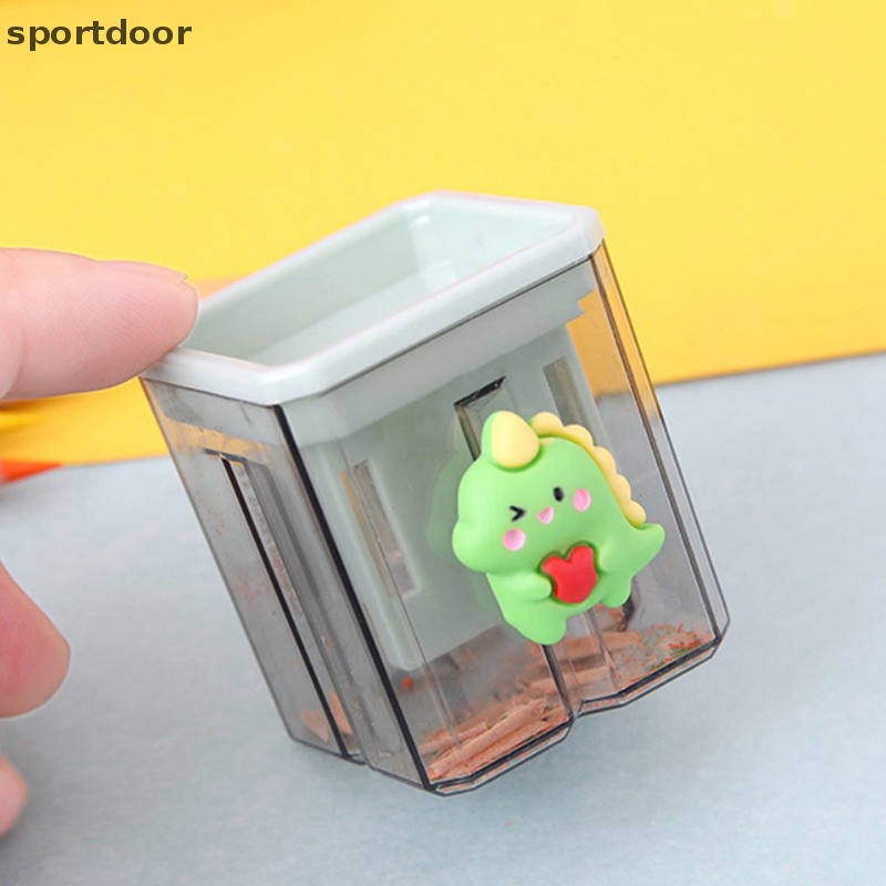 [sportoutdoor] Đồ Chuốt Bút Chì Hai Lỗ Cỡ Nhỏ Hình Hoạt Hình Đáng Yêu [out]