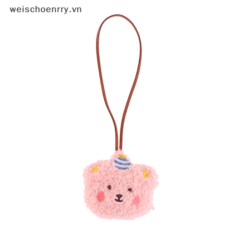 Nhãn Dán Trang Trí Túi Xách Chống Thất Lạc Hình Gấu Nhồi Bông Dễ Thương