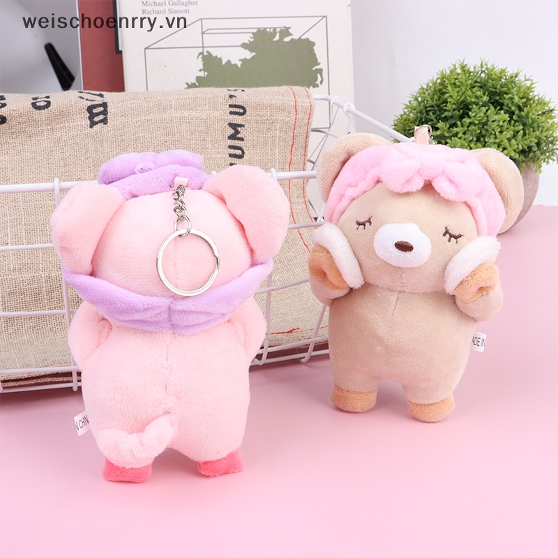 Móc Khóa Hình Đồ chơi nhồi bông Mềm Mại Dễ Thương