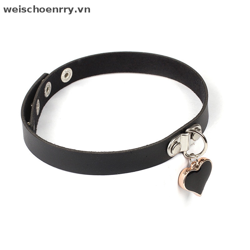 Vòng Cổ Choker Da PU Đính Gai Nhọn Phong Cách Gothic Punk