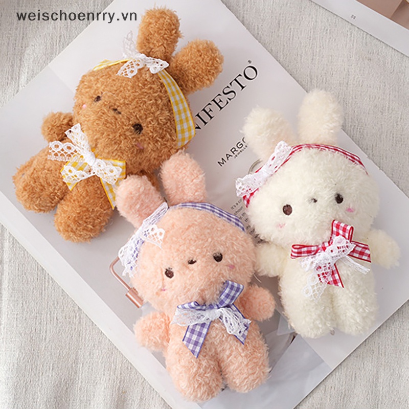 Móc Khóa Hình Thỏ Nhồi Bông Phong Cách Lolita Dễ Thương