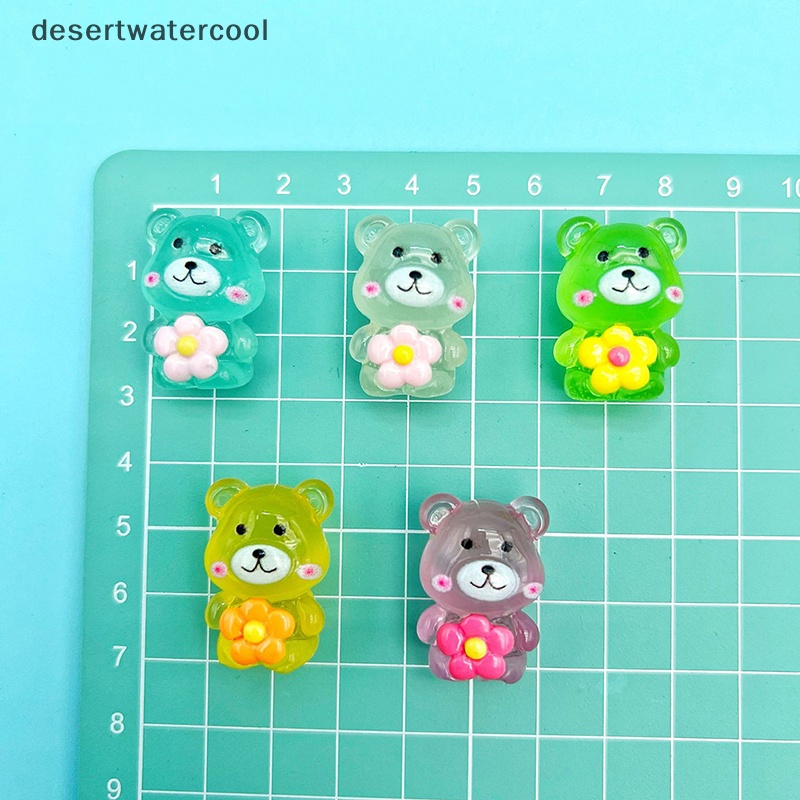 Set 2 Chú Gấu Hoạt Hình Phát Sáng Dùng Để Trang Trí