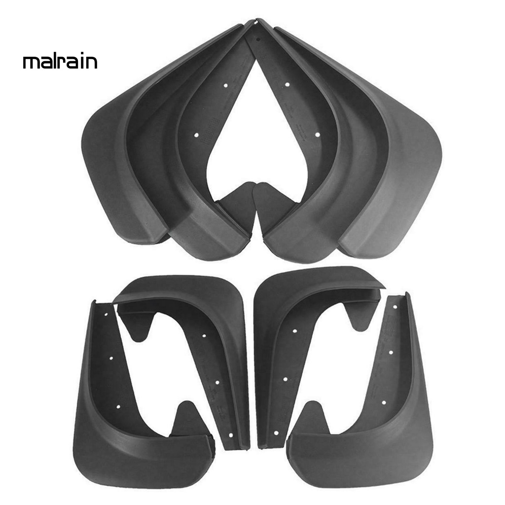 Set 4 Tấm Chắn Bùn Trước Sau Chống Trầy Xước Bảo Vệ Cho Xe Hơi