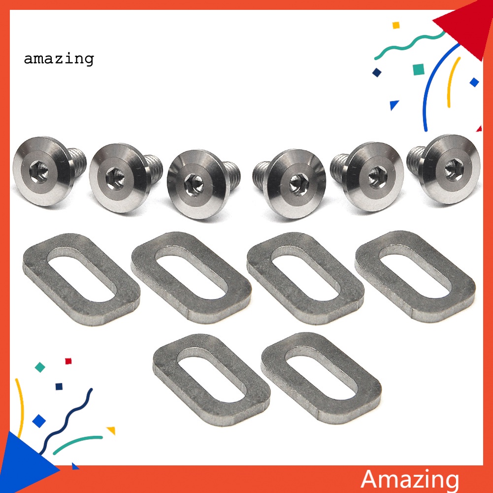 Bộ 12 Ốc Vít Hợp Kim Titan Cho Bàn Đạp Xe Đạp Leo Núi