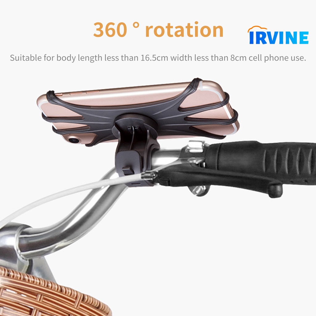 Giá Đỡ Điện Thoại Gắn Tay Lái Xe Đạp Chống Trượt Xoay 360 Độ