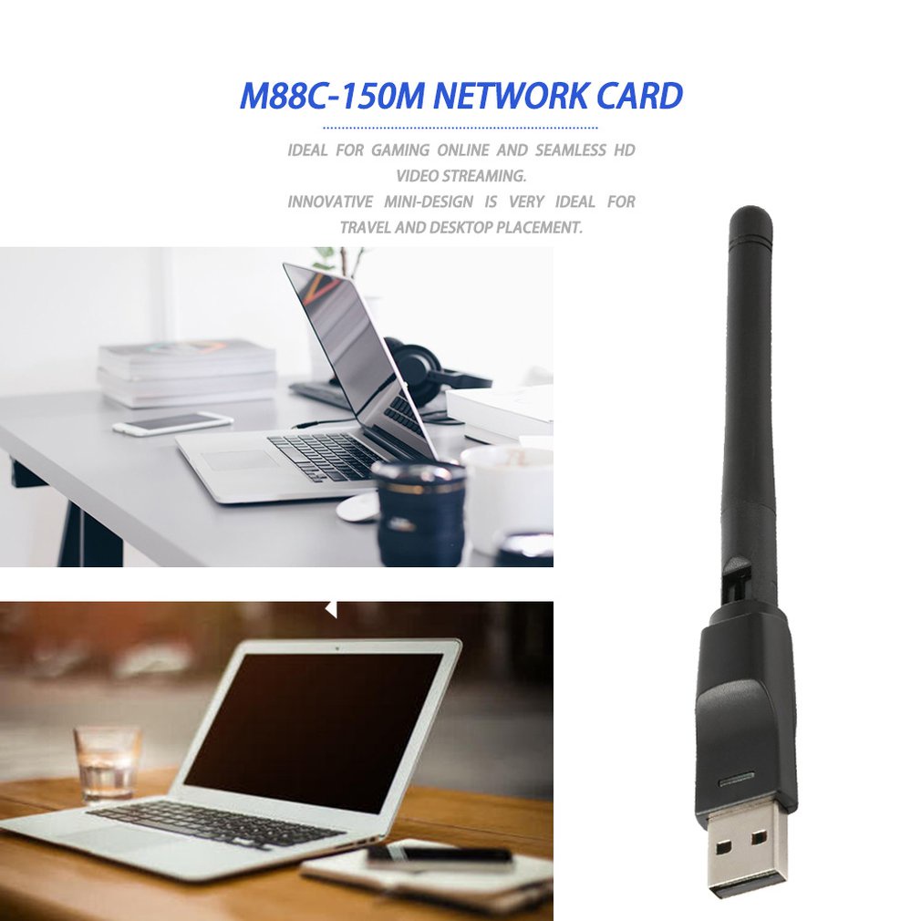 Wireless Wifi Network Adapter 150M Usb Card For Pc Laptop Receiver External Wi-Fi Dongle [Q/11]