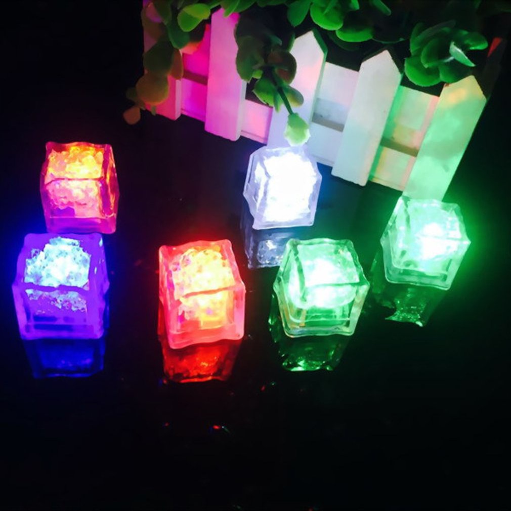 Fashion Funny Children'S Bath Lamp Floating Bathtub Waterproof Colorful Led Toys Flashing Ice Cube [Q/6]