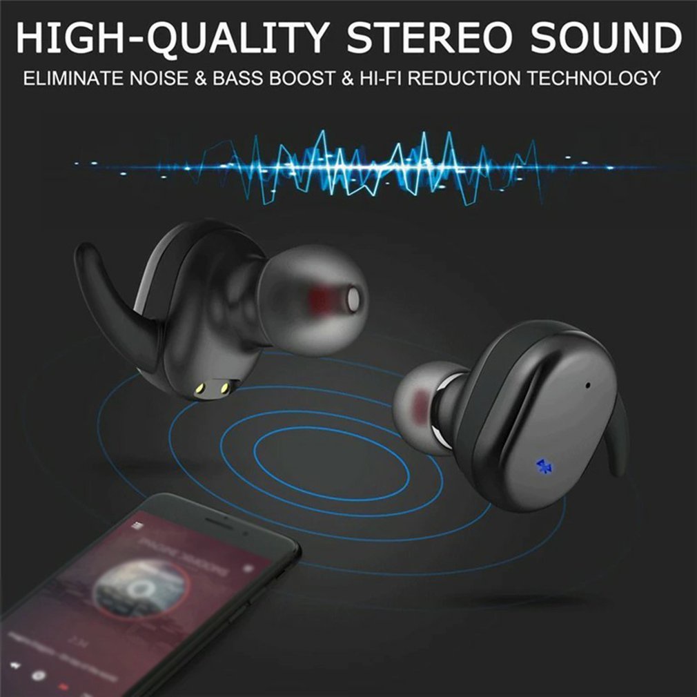 Q2 Wireless Headset 5.0 Noise Reduction Waterproof Stereo Portable Charging Box Touch Digital Display [Q/6]