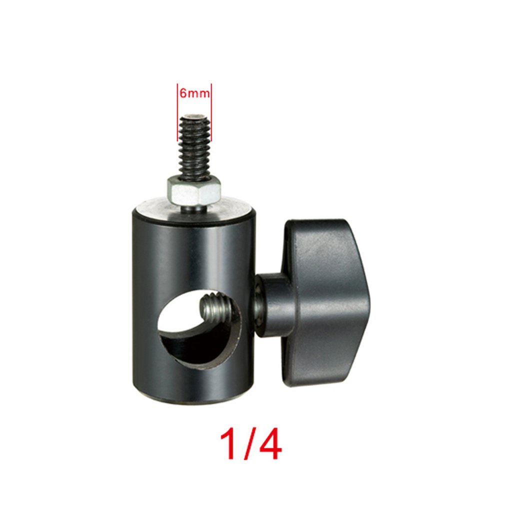 Durable Universal Metal Speedlite Thread Adapter Screw Light Stand Bracket With Mount Swivel [Q/6]