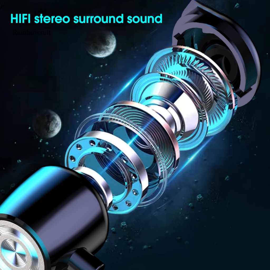 Tai Nghe Thể Thao Không Dây Mega Bass Chống Nước IPX5 Bluetooth 5.2 Giảm Tiếng Ồn