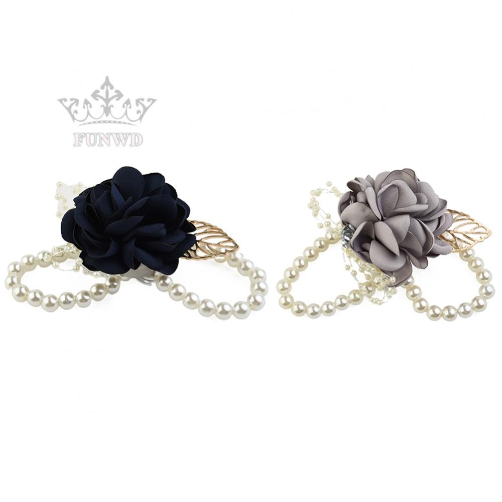 Vòng Đeo Tay Chuỗi Hạt Màu Đỏ Rượu Hoa Trang Trí Màu Xanh Lá Đậm