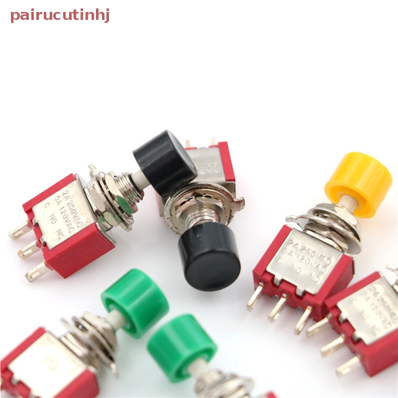 Set 2 Công Tắc Ấn 3 Chấu PS-102 DS612 1NO 1NC Chuyên Dụng