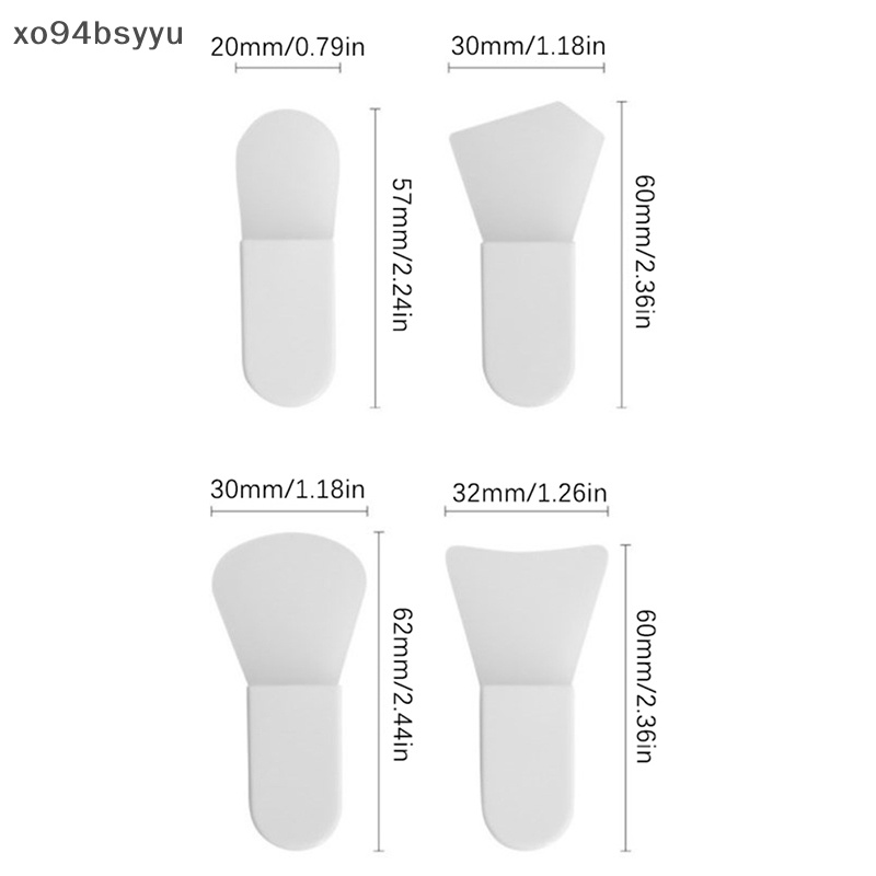 Set 3 Cọ Silicon Trộn Mặt Nạ Bùn Trang Điểm Làm Đẹp Tiện Dụng Xo94Bsyu