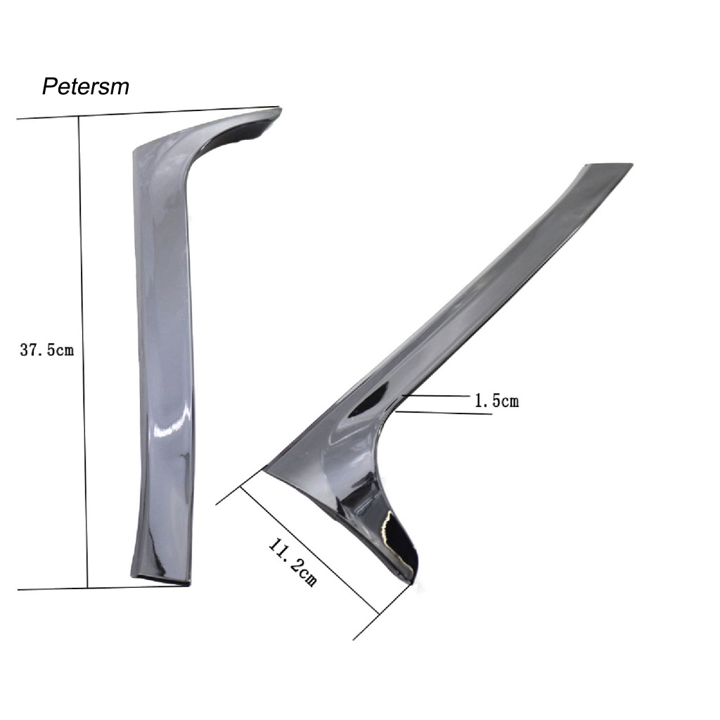 Bộ 2 Miếng Dán Trang Trí Cửa Sổ Xe Hơi VW Golf 6 Normal Edition 09-13 Bằng ABS Màu Đen Dễ Lắp Đặt