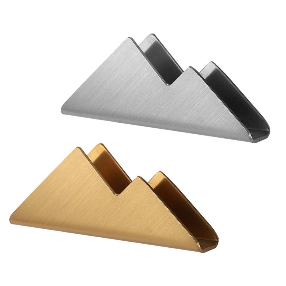 Giá Đỡ Danh Thiếp AARON1 Bằng Thép Không Gỉ Phong Cách Bắc Âu Đơn Giản