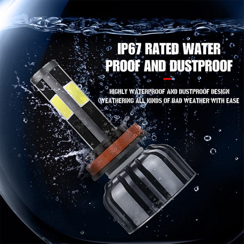 Đèn Pha LED 2 Pi 9005 9006 H1 H7 H11 H4 HB3 H4 HB2 9003 6000K 8000LM Chuyên Dụng Cho Xe Hơi